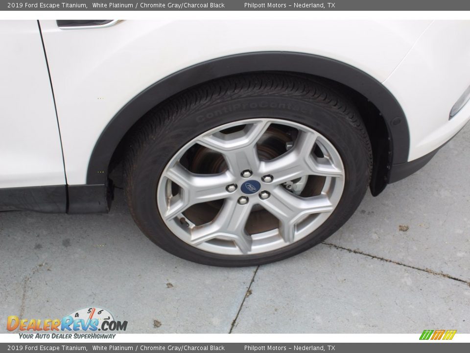 2019 Ford Escape Titanium White Platinum / Chromite Gray/Charcoal Black Photo #11