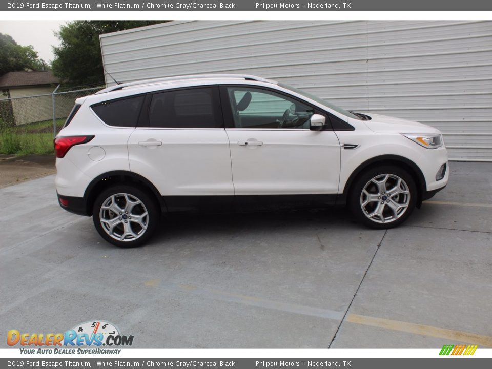 2019 Ford Escape Titanium White Platinum / Chromite Gray/Charcoal Black Photo #12