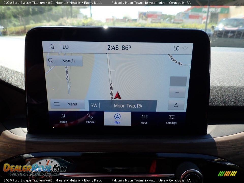 2020 Ford Escape Titanium 4WD Magnetic Metallic / Ebony Black Photo #15