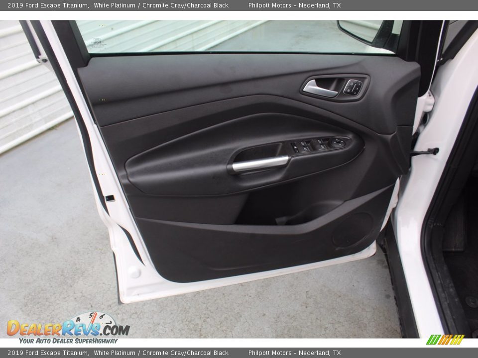 2019 Ford Escape Titanium White Platinum / Chromite Gray/Charcoal Black Photo #13