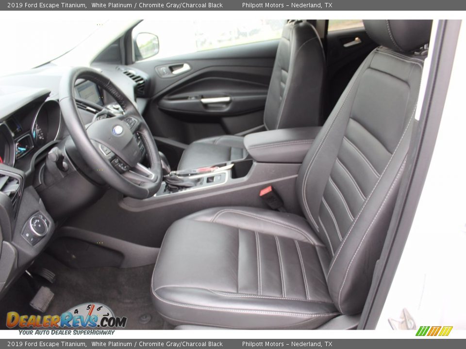 2019 Ford Escape Titanium White Platinum / Chromite Gray/Charcoal Black Photo #14