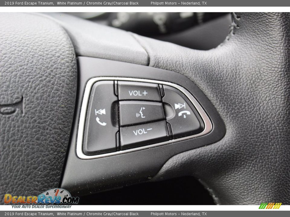 2019 Ford Escape Titanium White Platinum / Chromite Gray/Charcoal Black Photo #16