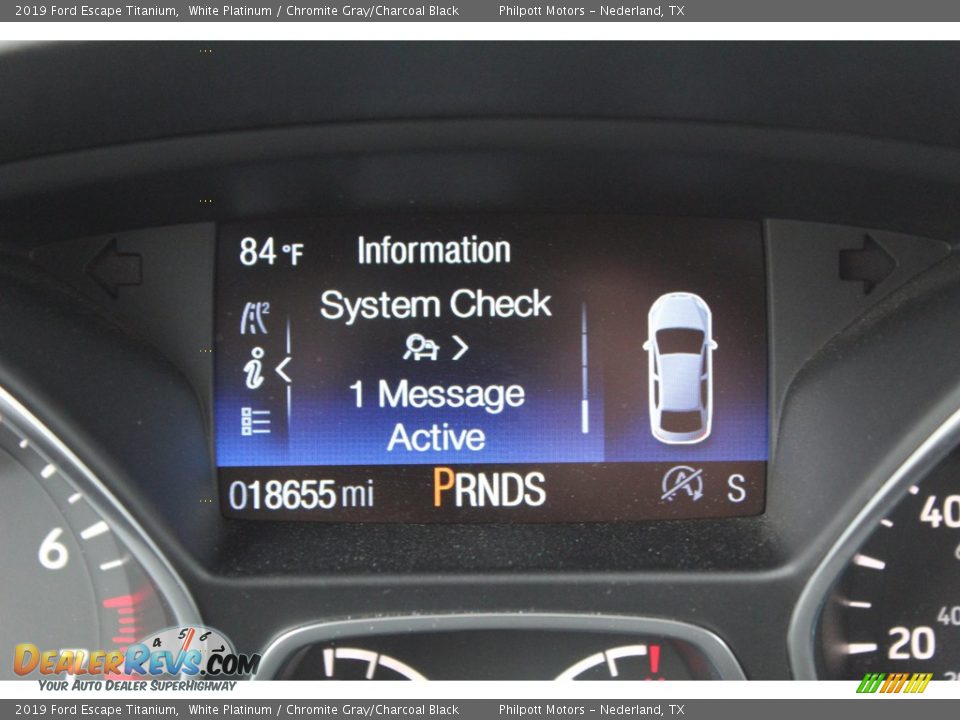 2019 Ford Escape Titanium White Platinum / Chromite Gray/Charcoal Black Photo #18