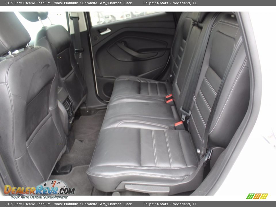 2019 Ford Escape Titanium White Platinum / Chromite Gray/Charcoal Black Photo #25