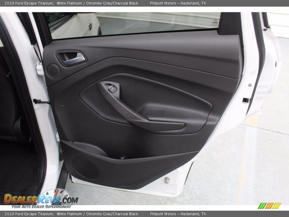 2019 Ford Escape Titanium White Platinum / Chromite Gray/Charcoal Black Photo #30