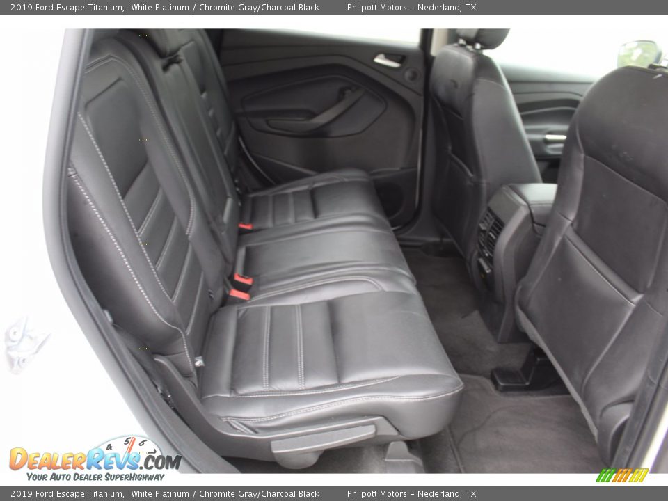 2019 Ford Escape Titanium White Platinum / Chromite Gray/Charcoal Black Photo #31