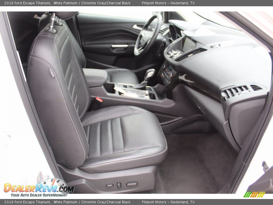 2019 Ford Escape Titanium White Platinum / Chromite Gray/Charcoal Black Photo #33