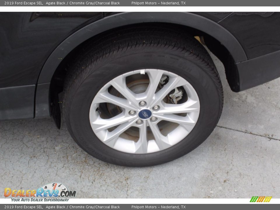 2019 Ford Escape SEL Agate Black / Chromite Gray/Charcoal Black Photo #6