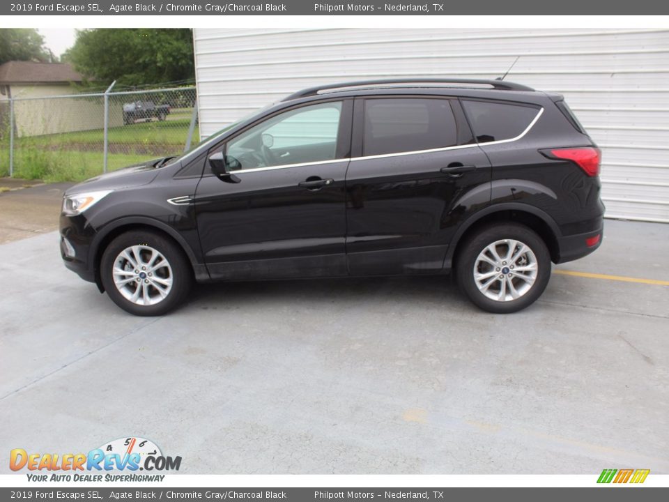 2019 Ford Escape SEL Agate Black / Chromite Gray/Charcoal Black Photo #7