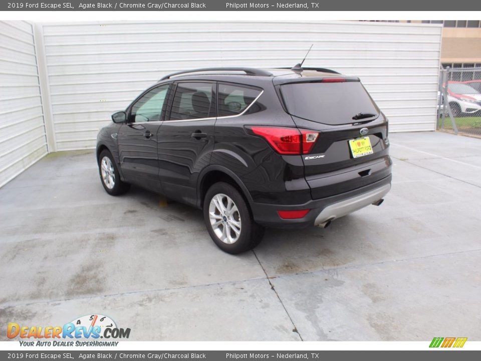 2019 Ford Escape SEL Agate Black / Chromite Gray/Charcoal Black Photo #8