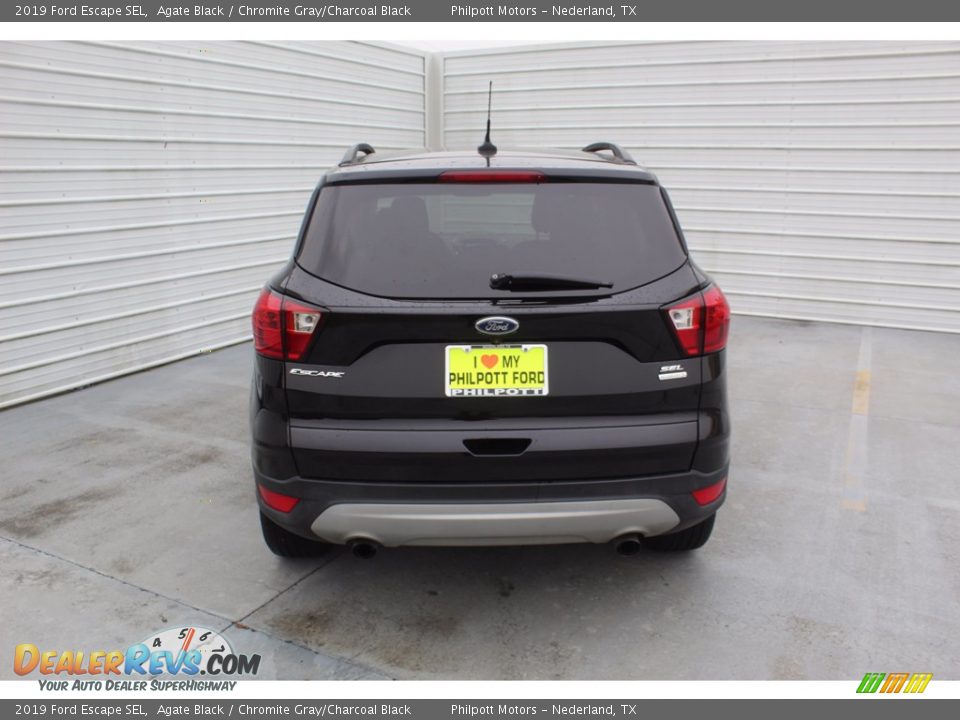 2019 Ford Escape SEL Agate Black / Chromite Gray/Charcoal Black Photo #9