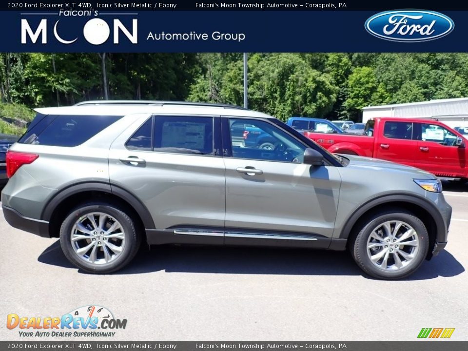 2020 Ford Explorer XLT 4WD Iconic Silver Metallic / Ebony Photo #1