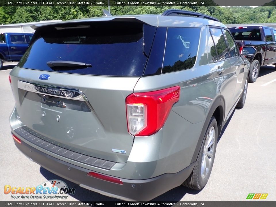 2020 Ford Explorer XLT 4WD Iconic Silver Metallic / Ebony Photo #2