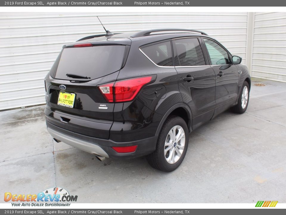 2019 Ford Escape SEL Agate Black / Chromite Gray/Charcoal Black Photo #10