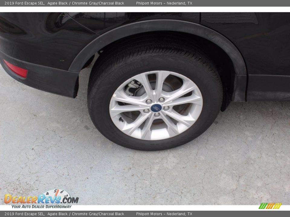2019 Ford Escape SEL Agate Black / Chromite Gray/Charcoal Black Photo #11