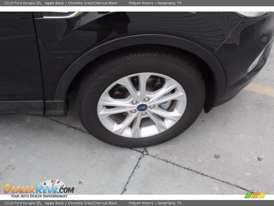 2019 Ford Escape SEL Agate Black / Chromite Gray/Charcoal Black Photo #12