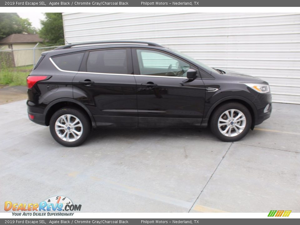 2019 Ford Escape SEL Agate Black / Chromite Gray/Charcoal Black Photo #13