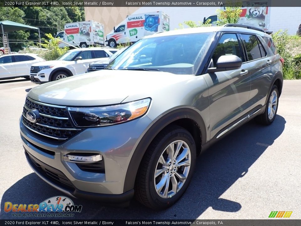 2020 Ford Explorer XLT 4WD Iconic Silver Metallic / Ebony Photo #5