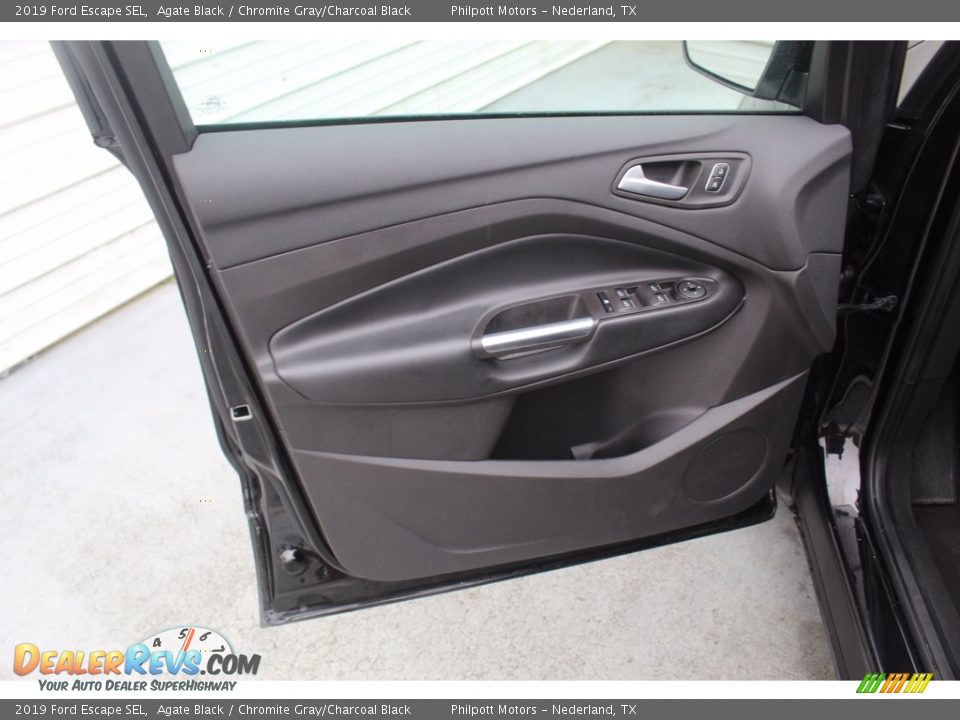 2019 Ford Escape SEL Agate Black / Chromite Gray/Charcoal Black Photo #14