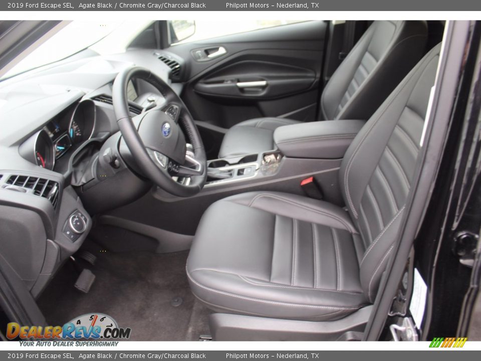 2019 Ford Escape SEL Agate Black / Chromite Gray/Charcoal Black Photo #15