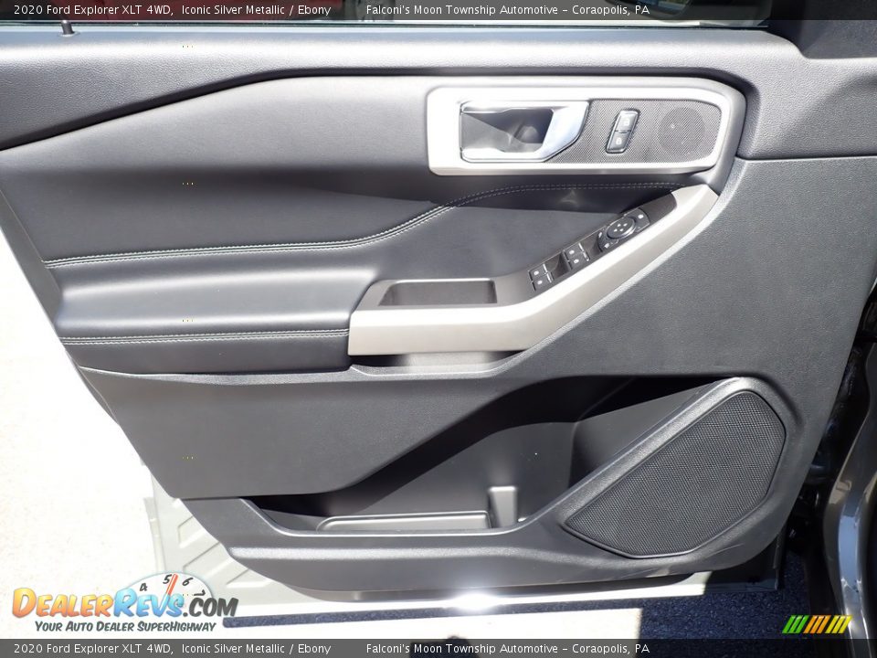 2020 Ford Explorer XLT 4WD Iconic Silver Metallic / Ebony Photo #11