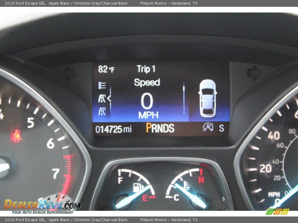 2019 Ford Escape SEL Agate Black / Chromite Gray/Charcoal Black Photo #19