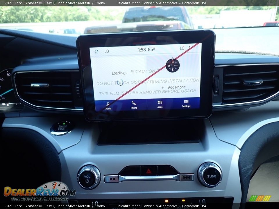 2020 Ford Explorer XLT 4WD Iconic Silver Metallic / Ebony Photo #13