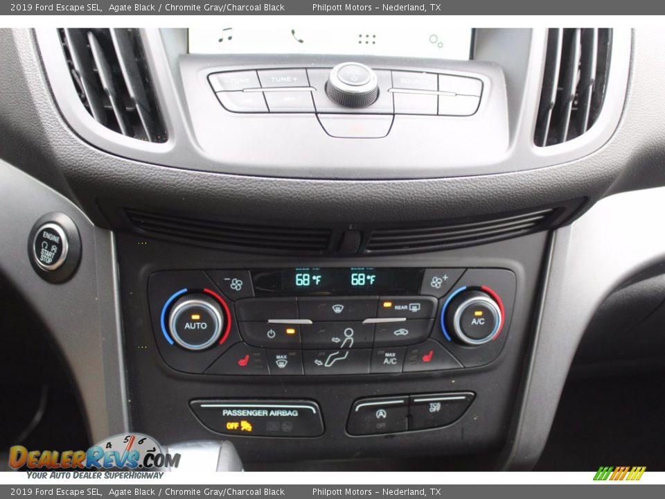 2019 Ford Escape SEL Agate Black / Chromite Gray/Charcoal Black Photo #21
