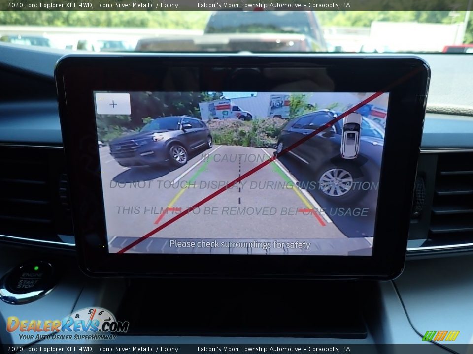 2020 Ford Explorer XLT 4WD Iconic Silver Metallic / Ebony Photo #14