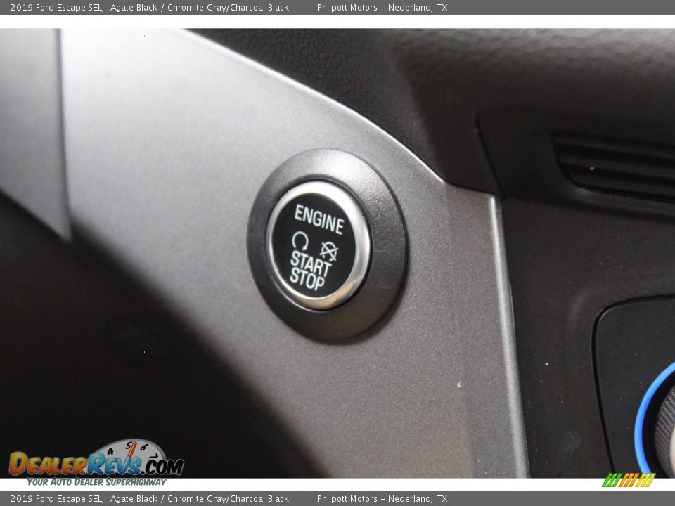 2019 Ford Escape SEL Agate Black / Chromite Gray/Charcoal Black Photo #22