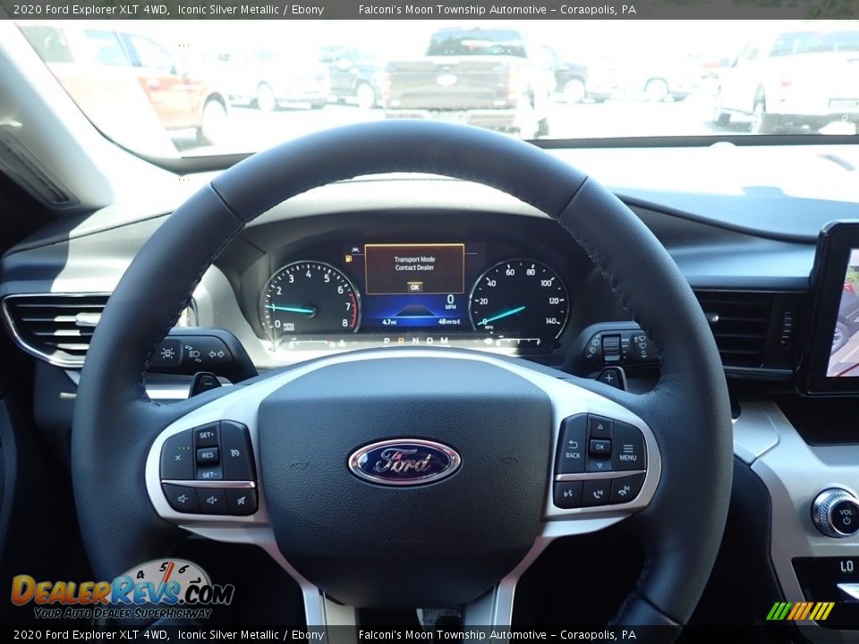 2020 Ford Explorer XLT 4WD Iconic Silver Metallic / Ebony Photo #15