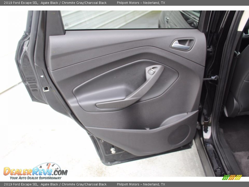 2019 Ford Escape SEL Agate Black / Chromite Gray/Charcoal Black Photo #23