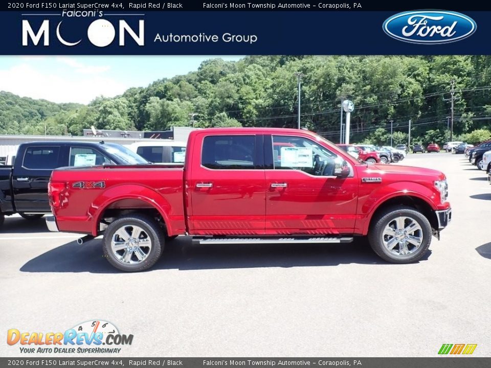2020 Ford F150 Lariat SuperCrew 4x4 Rapid Red / Black Photo #1