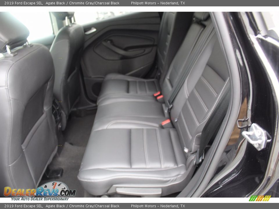 2019 Ford Escape SEL Agate Black / Chromite Gray/Charcoal Black Photo #24