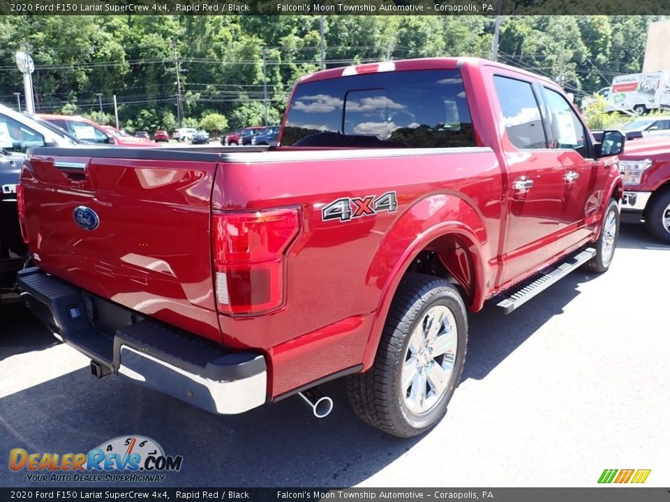 2020 Ford F150 Lariat SuperCrew 4x4 Rapid Red / Black Photo #2