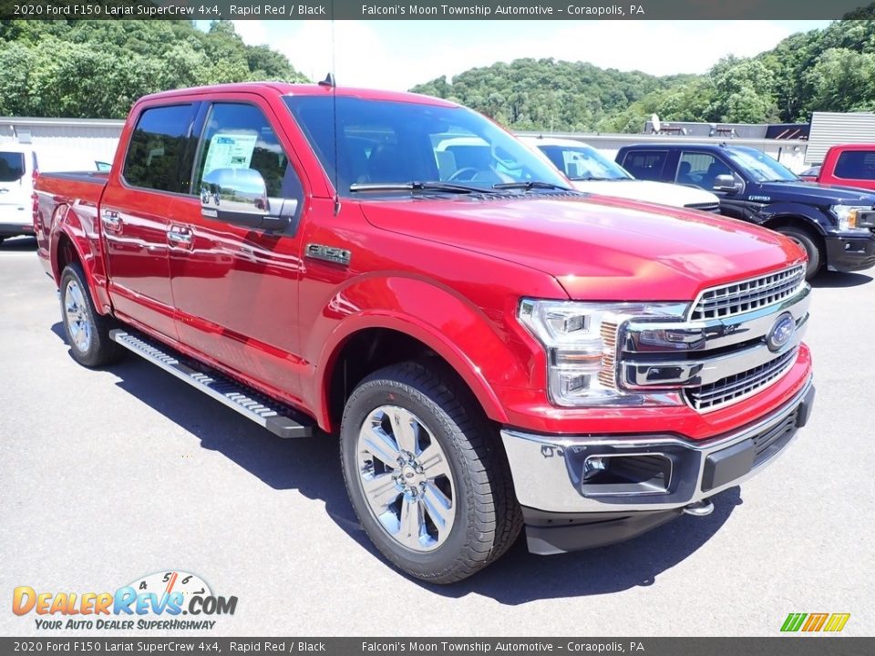 2020 Ford F150 Lariat SuperCrew 4x4 Rapid Red / Black Photo #3