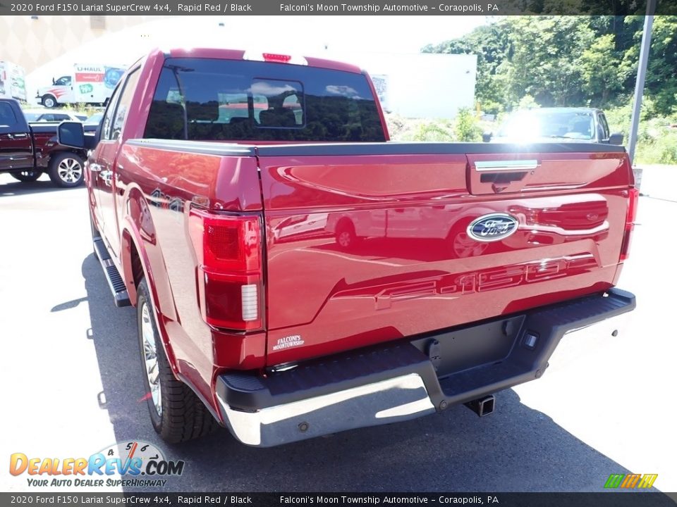 2020 Ford F150 Lariat SuperCrew 4x4 Rapid Red / Black Photo #6