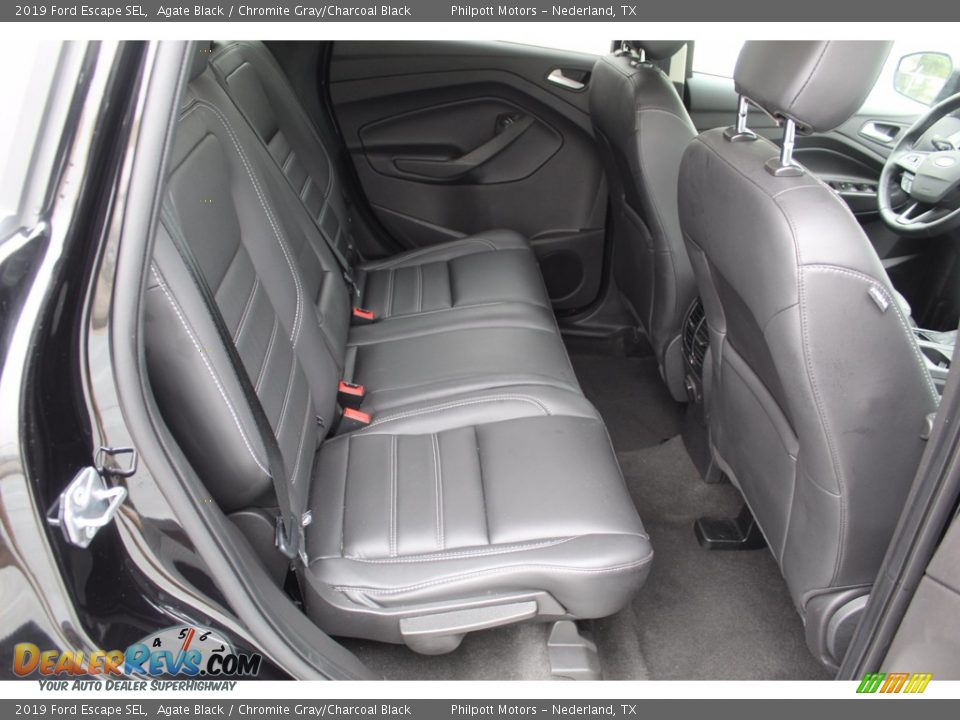 2019 Ford Escape SEL Agate Black / Chromite Gray/Charcoal Black Photo #30