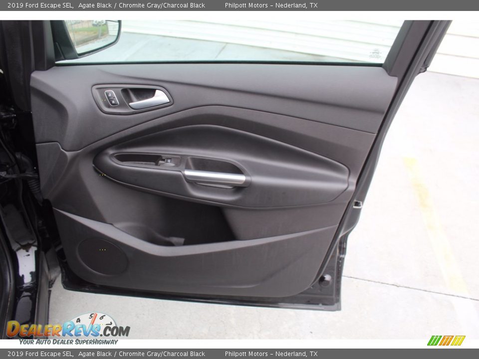 2019 Ford Escape SEL Agate Black / Chromite Gray/Charcoal Black Photo #31