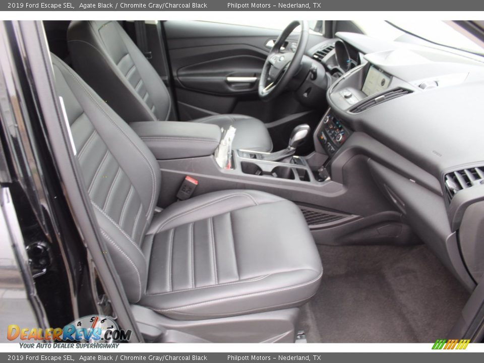 2019 Ford Escape SEL Agate Black / Chromite Gray/Charcoal Black Photo #32