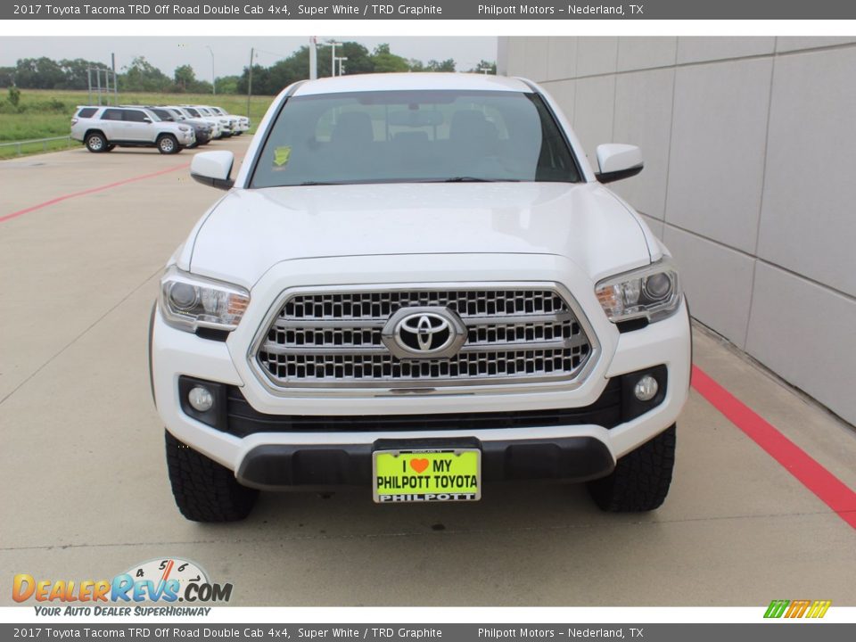 2017 Toyota Tacoma TRD Off Road Double Cab 4x4 Super White / TRD Graphite Photo #3