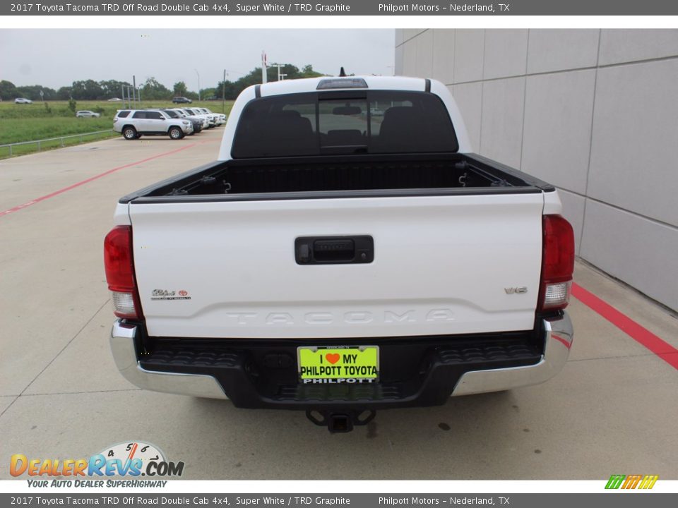 2017 Toyota Tacoma TRD Off Road Double Cab 4x4 Super White / TRD Graphite Photo #7