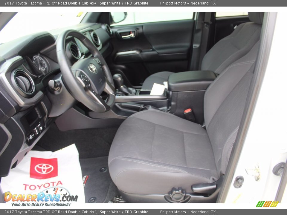 2017 Toyota Tacoma TRD Off Road Double Cab 4x4 Super White / TRD Graphite Photo #10