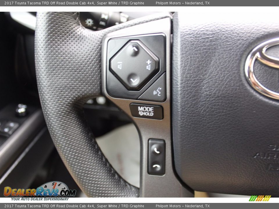 2017 Toyota Tacoma TRD Off Road Double Cab 4x4 Super White / TRD Graphite Photo #11