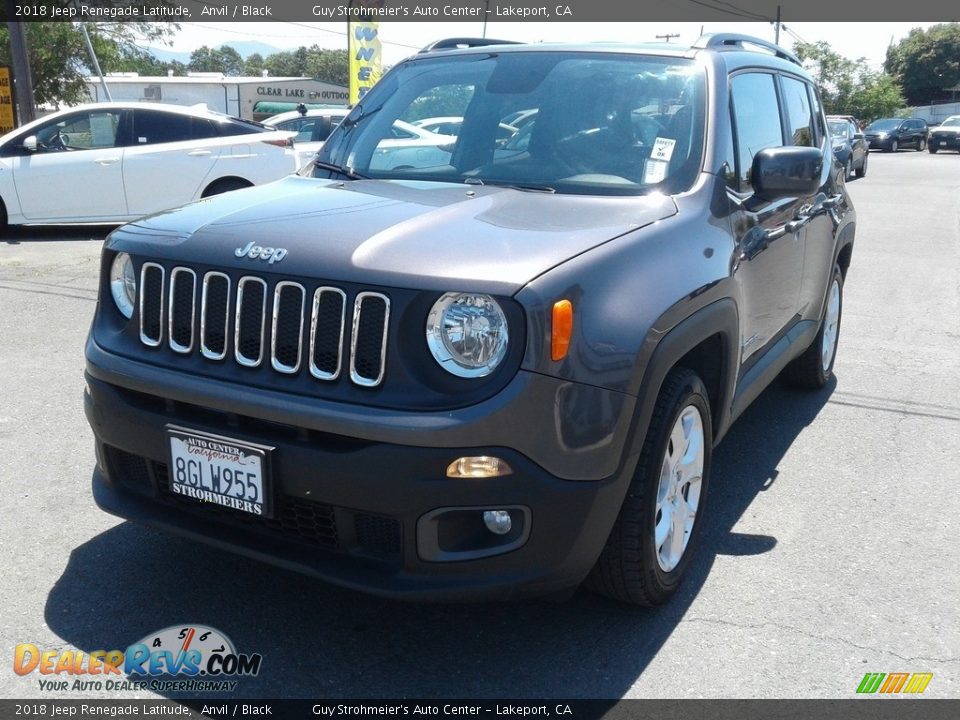2018 Jeep Renegade Latitude Anvil / Black Photo #2