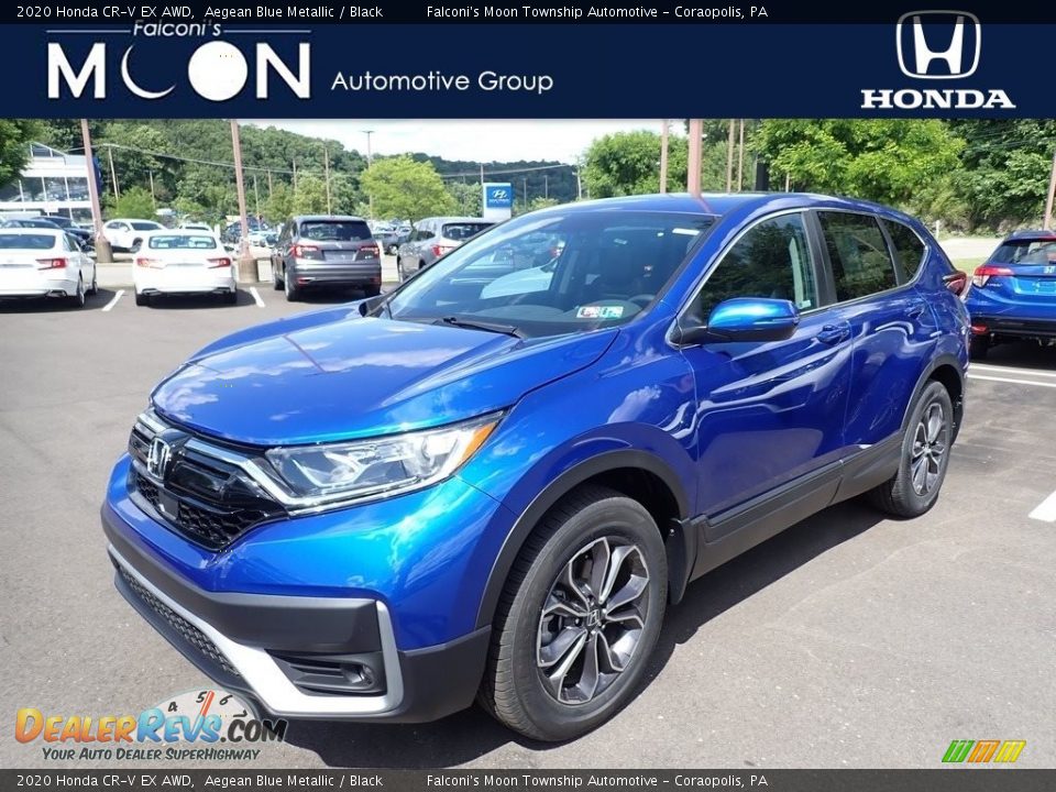 2020 Honda CR-V EX AWD Aegean Blue Metallic / Black Photo #1