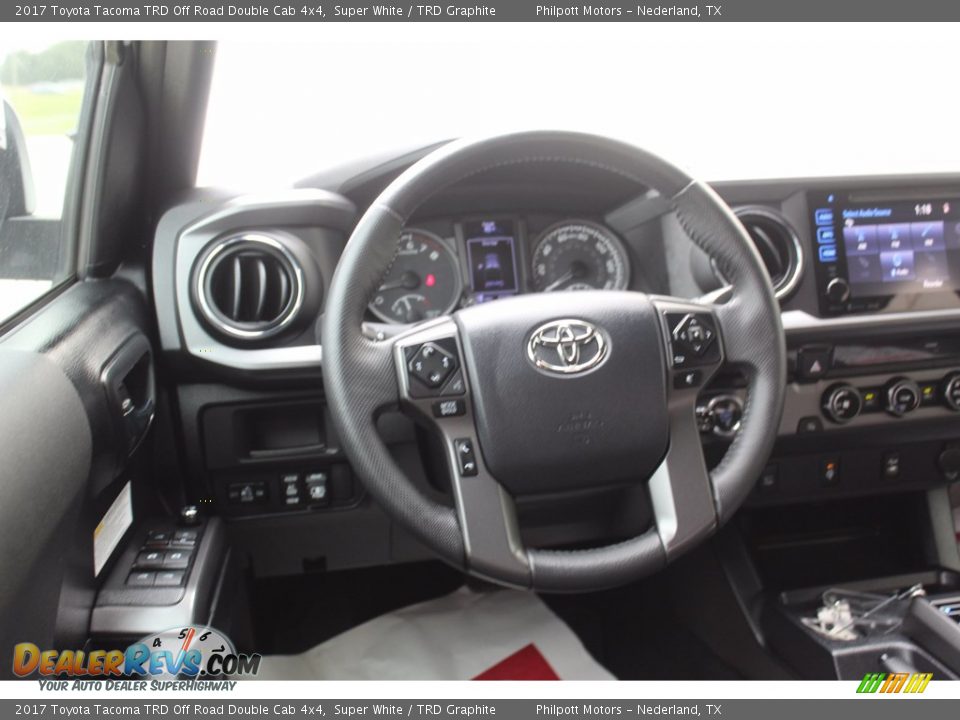 2017 Toyota Tacoma TRD Off Road Double Cab 4x4 Super White / TRD Graphite Photo #22