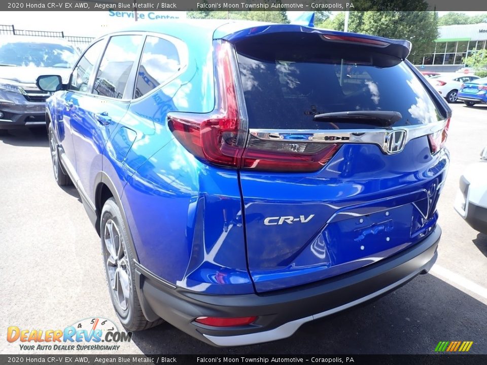 2020 Honda CR-V EX AWD Aegean Blue Metallic / Black Photo #3