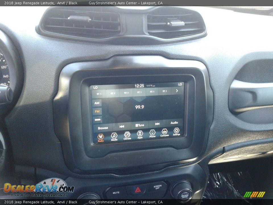 2018 Jeep Renegade Latitude Anvil / Black Photo #16