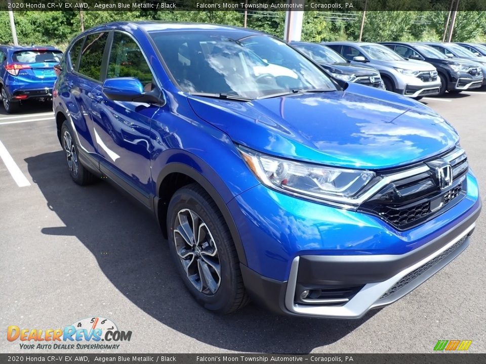 2020 Honda CR-V EX AWD Aegean Blue Metallic / Black Photo #6
